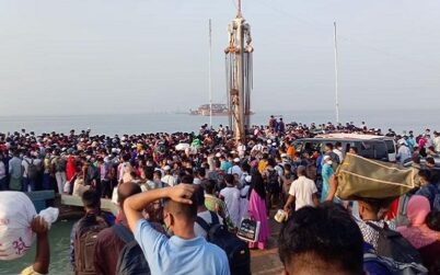 ঘরমুখো মানুষের জনসমুদ্র শিমুলিয়ায়