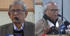 সংবাদ সম্মেলনে কাঁদলেন মির্জা ফখরুল ও রিজভী