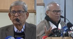 সংবাদ সম্মেলনে কাঁদলেন মির্জা ফখরুল ও রিজভী