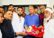 চট্টগ্রামে অর্থ ও পরিকল্পনা মন্ত্রী আমির খসরু মাহমুদ চৌধুরীকে উষ্ণ সংবর্ধনা