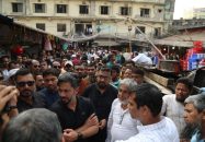 চট্টগ্রাম ইপিজেড এলাকার চৌধুরী মার্কেটে অগ্নিকাণ্ডের স্থান পরিদর্শন করলেন ইসরাফিল খসরু