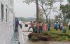 কালবৈশাখী ঝড়ের কবলে মেঘনায় এসটি খিরিজ, নিয়ন্ত্রণ হারিয়ে চরে আটকা পড়েছে