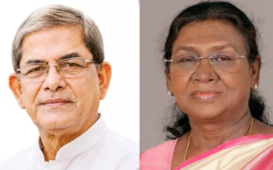 মির্জা ফখরুলকে অভিনন্দন জানালেন ভারতের রাষ্ট্রপতি